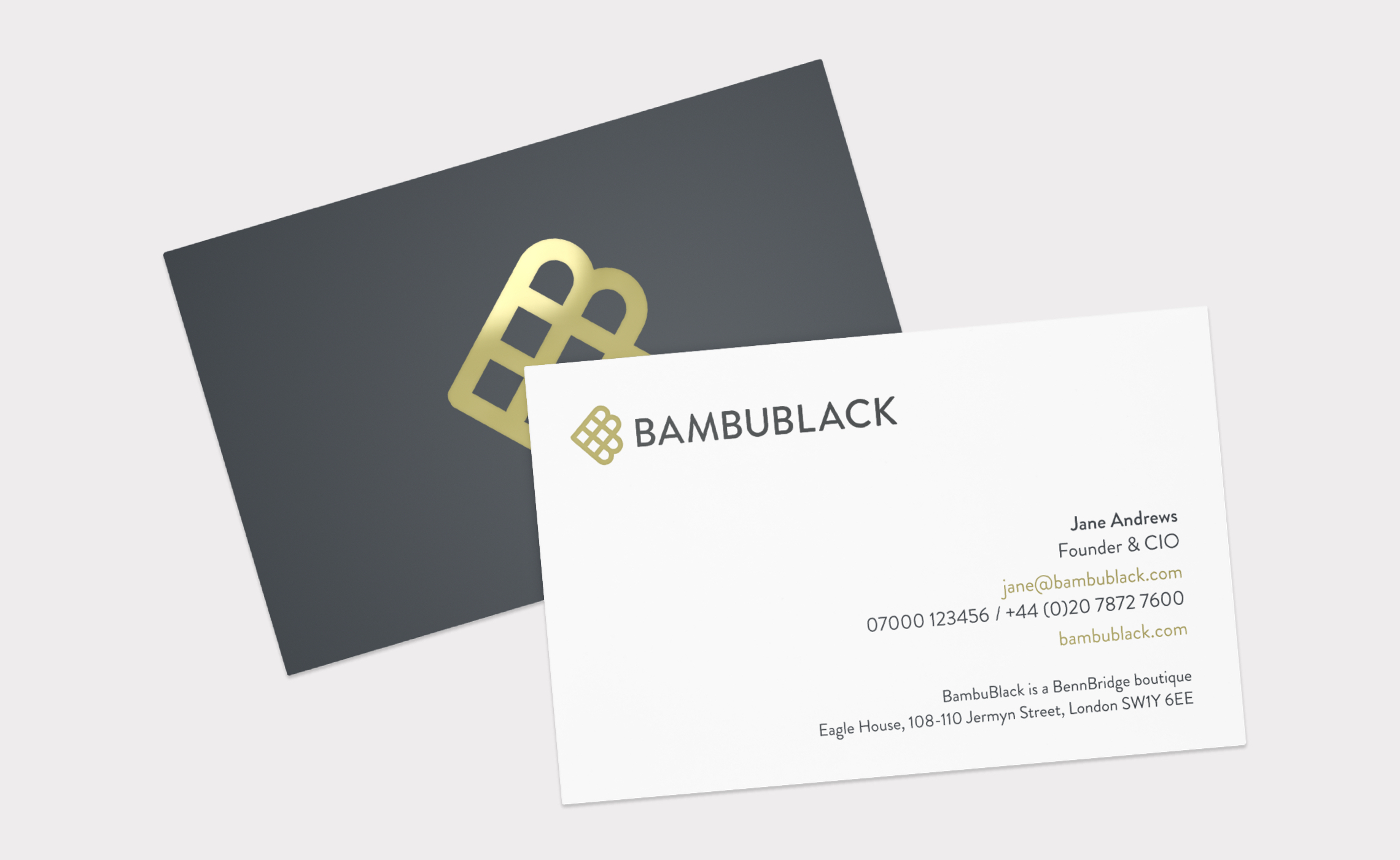 BambuBlack – business cards
